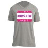 Unisex V Neck Poly-Rich Tee Thumbnail