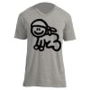 Unisex V Neck Poly-Rich Tee Thumbnail