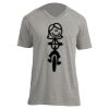 Unisex V Neck Poly-Rich Tee Thumbnail