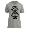 Unisex V Neck Poly-Rich Tee Thumbnail