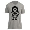 Unisex V Neck Poly-Rich Tee Thumbnail