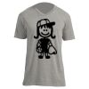 Unisex V Neck Poly-Rich Tee Thumbnail