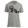 Unisex V Neck Poly-Rich Tee Thumbnail