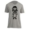 Unisex V Neck Poly-Rich Tee Thumbnail