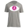 Unisex V Neck Poly-Rich Tee Thumbnail