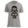 Unisex V Neck Poly-Rich Tee Thumbnail