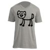 Unisex V Neck Poly-Rich Tee Thumbnail