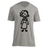 Unisex V Neck Poly-Rich Tee Thumbnail