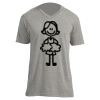 Unisex V Neck Poly-Rich Tee Thumbnail