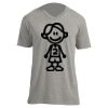 Unisex V Neck Poly-Rich Tee Thumbnail