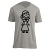 Unisex V Neck Poly-Rich Tee Thumbnail