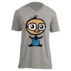 Unisex V Neck Poly-Rich Tee Thumbnail