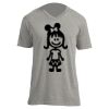 Unisex V Neck Poly-Rich Tee Thumbnail