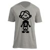Unisex V Neck Poly-Rich Tee Thumbnail