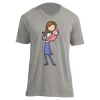 Unisex V Neck Poly-Rich Tee Thumbnail