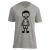 Unisex V Neck Poly-Rich Tee Thumbnail