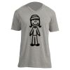 Unisex V Neck Poly-Rich Tee Thumbnail