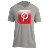 Unisex V Neck Poly-Rich Tee Thumbnail