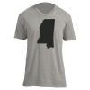 Unisex V Neck Poly-Rich Tee Thumbnail