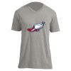 Unisex V Neck Poly-Rich Tee Thumbnail