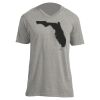 Unisex V Neck Poly-Rich Tee Thumbnail