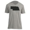 Unisex V Neck Poly-Rich Tee Thumbnail