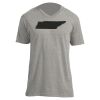 Unisex V Neck Poly-Rich Tee Thumbnail