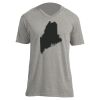 Unisex V Neck Poly-Rich Tee Thumbnail