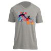 Unisex V Neck Poly-Rich Tee Thumbnail