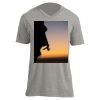 Unisex V Neck Poly-Rich Tee Thumbnail