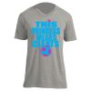 Unisex V Neck Poly-Rich Tee Thumbnail