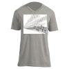 Unisex V Neck Poly-Rich Tee Thumbnail