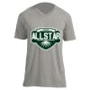 Unisex V Neck Poly-Rich Tee Thumbnail