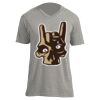 Unisex V Neck Poly-Rich Tee Thumbnail