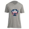 Unisex V Neck Poly-Rich Tee Thumbnail