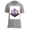 Unisex V Neck Poly-Rich Tee Thumbnail