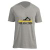 Unisex V Neck Poly-Rich Tee Thumbnail
