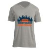 Unisex V Neck Poly-Rich Tee Thumbnail