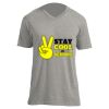 Unisex V Neck Poly-Rich Tee Thumbnail