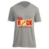 Unisex V Neck Poly-Rich Tee Thumbnail