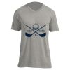 Unisex V Neck Poly-Rich Tee Thumbnail