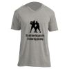 Unisex V Neck Poly-Rich Tee Thumbnail