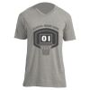 Unisex V Neck Poly-Rich Tee Thumbnail