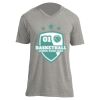 Unisex V Neck Poly-Rich Tee Thumbnail