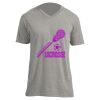Unisex V Neck Poly-Rich Tee Thumbnail