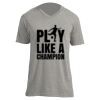 Unisex V Neck Poly-Rich Tee Thumbnail