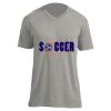 Unisex V Neck Poly-Rich Tee Thumbnail