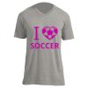 Unisex V Neck Poly-Rich Tee Thumbnail