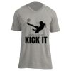 Unisex V Neck Poly-Rich Tee Thumbnail