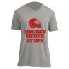 Unisex V Neck Poly-Rich Tee Thumbnail
